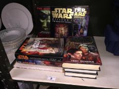 A collection of 8 Star Wars books including 6 hardback fiction and 4 Star Trek books