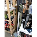 A quantity of fishing equipment including rods,