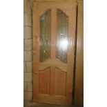A new hardwood leaded glazed door and 6 others