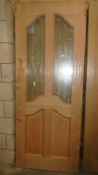 A new hardwood leaded glazed door and 6 others