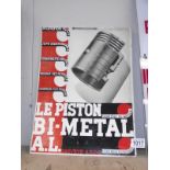 A French Piston Advertising sign