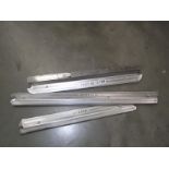 4 plated Jaguar door sill plates