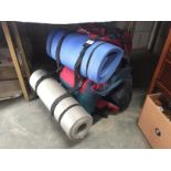 A quantity of camping equipment