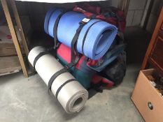 A quantity of camping equipment