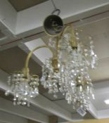 A 3 light chandelier.