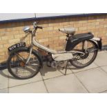 A 1966 Raleigh Runabout moped, no documents, has tax disc 30-6-78,