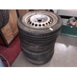 4 VW 16" van wheels and tyres