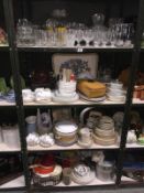 4 shelves of kitchenalia