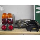 A MK2 Jaguar / Daimler 250 V8 rear lights and number plate lights