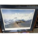 A signed limited edition print 46/500 'Lancaster Spurns Defeat' by Lincolnshire artist Edward Ash