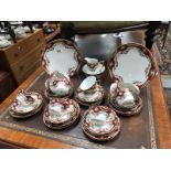 39 pices of hand painted tea set (3 cups A/F)