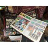 A quantity of stamps in albums & box file