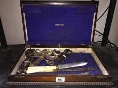 A box of silver plate cutlery "Goldsmith's & Silversmith's Co.