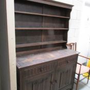 An oak dresser.