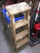 A 3 step wooden ladder