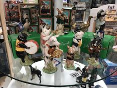 A Beswick 9 piece 'Pig promenade band' (only 3 boxed)