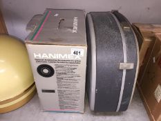 A Diamator N12 slide viewer and a Hanimex automatic slide projector, untested.