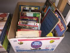 A box of railway books