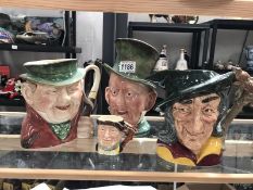 2 Beswick character jugs (Micawber & Tony Weller),