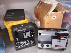 A Kodak Instamatic M55-L movie projector and a Cinerex movie projector, untested.