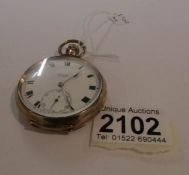 A limit pocket watch with 9ct gold case.