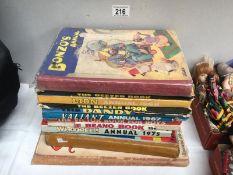 A quantity of 1960/70's children's annuals