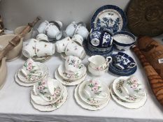 A quantity of part tea sets including Royal Albert Wild Rose