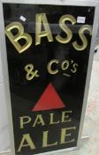A late Victorian slate sign for Bass & Co., Pale ale.