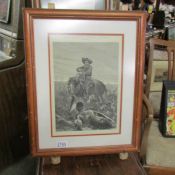 A framed and glazed print entitled 'The war in South Africa', signed R. C. Woodville.