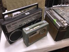 3 retro radios