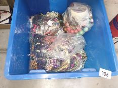 3 bags of costume jewellery