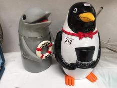 2 novelty cookie jars