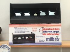 A boxed Milbro auto reset airgun target