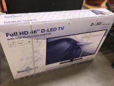 A blue Diamond 46" full HD D-LED TV new sealed in box