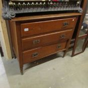 A 3 drawer chest (some handles a/f).