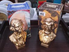 2 Avon aftershave bottles (boxed and with contents) of President Washington and President Lincoln