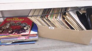 A large quantity of LP records