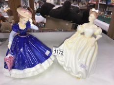 2 Royal Doulton figures,