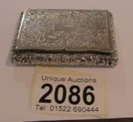 An engraved silver (925) pill box.
