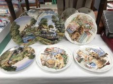 A quantity of collectors plates including Royal Worcester & Royal Albert