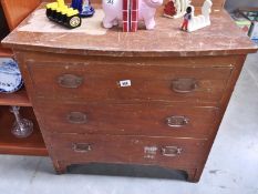 A chest of 3 drawers