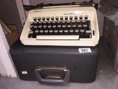 A cased Remington ten forty typewriter