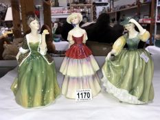 3 Royal Doulton figures, Eliza,