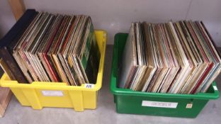 2 boxes of LP records