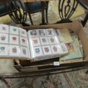 A collection of cigarette and other collector's cards.