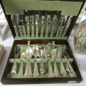 A 68 piece King's Pattern canteen of cutlery.