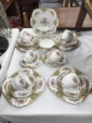 A 27 piece Windsor tea set