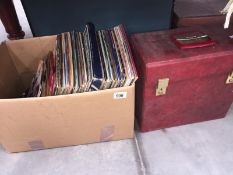 2 boxes of LP's including Elvis,