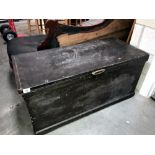 A Victorian/Edwardian tool/blanket box