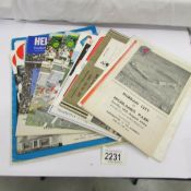 A quantity of football programmes from Britain,